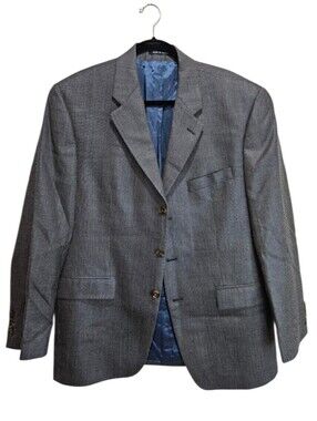 RALPH Ralph Lauren Classic Gray Men's Blazer Silk Wool Jacket Business 90s RRL